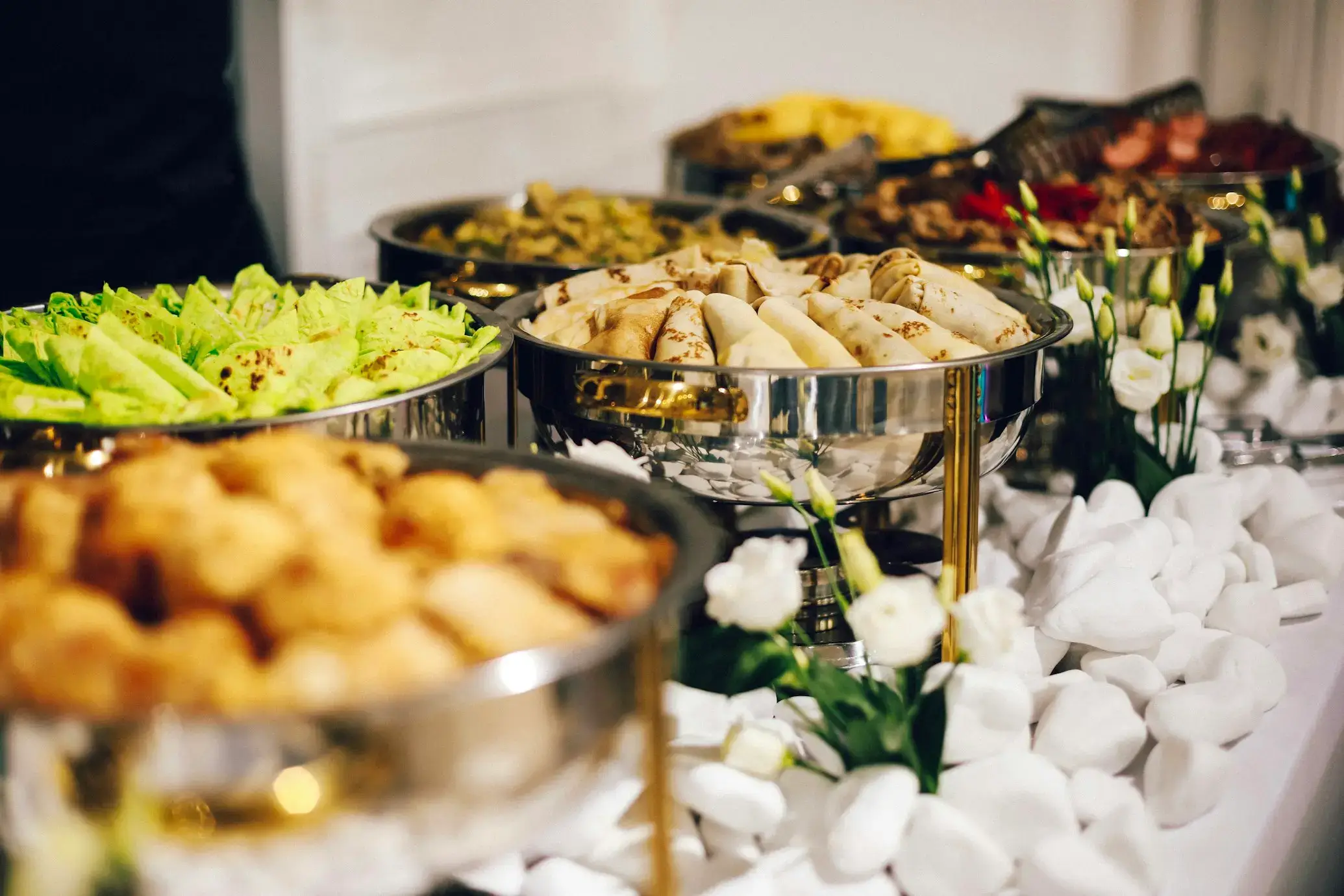 Chef Tharu Caterings food spread